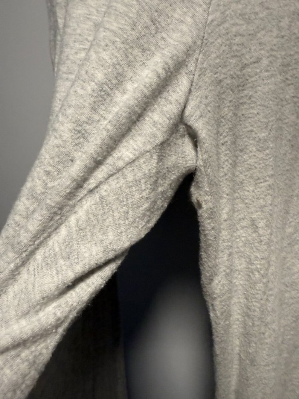 Abercrombie Light Gray Lounge Brushed Wide Leg Sweatpant L Long - Picture 4 of 7